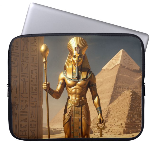 Sekhmet – Lion-Headed War Goddess´1 ラップトップスリーブ (正面)