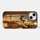 Sekhmet – Lion-Headed War Goddess´1 iPhone 15ケース (裏面横)