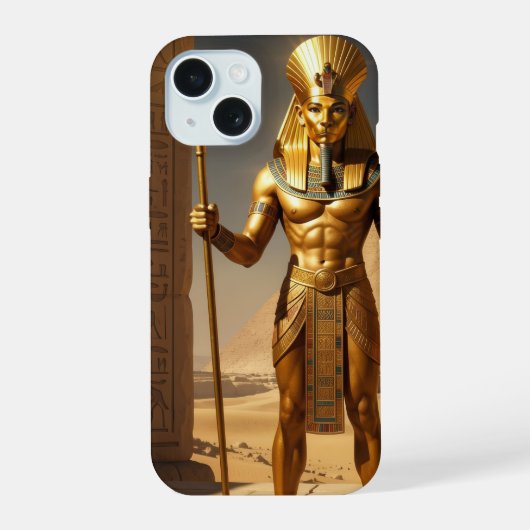 Sekhmet – Lion-Headed War Goddess´1 iPhone 15ケース (裏面)