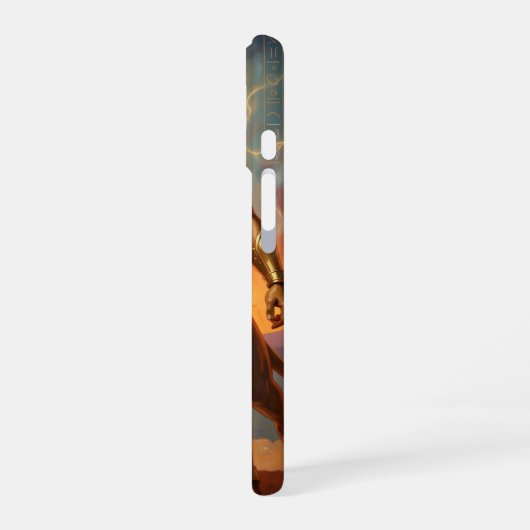 Sekhmet – Lion-Headed War Goddess´2 iPhone 16ケース (左側面)