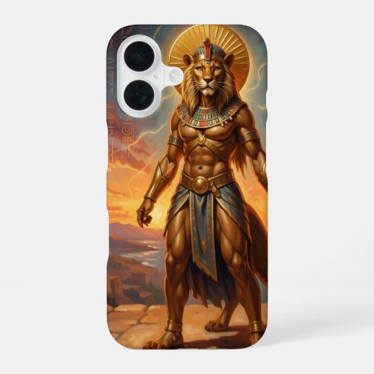 Sekhmet – Lion-Headed War Goddess´2 iPhone 16ケース (裏面)