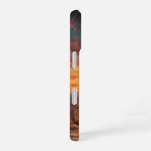 Sekhmet – Lion-Headed War Goddess´2 iPhone 16ケース (右側面)