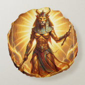 Sekhmet – Lion-Headed War Goddess´4 ラウンドクッション (裏面)