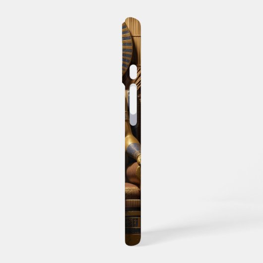 Sekhmet – Lion-Headed War Goddess iPhone 16ケース (左側面)