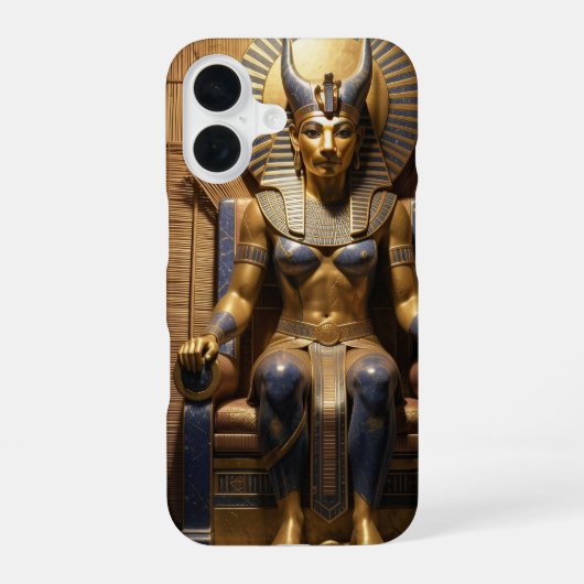 Sekhmet – Lion-Headed War Goddess iPhone 16ケース (裏面)