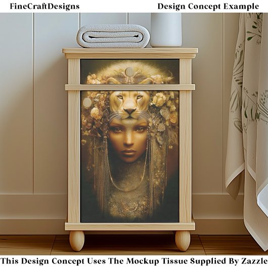 Sekhmet Lioness Goddess Portrait EW1 Decoupage 薄葉紙