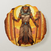 Sekhmet – Löwenköpfige Kriegsgöttin ラウンドクッション (裏面)