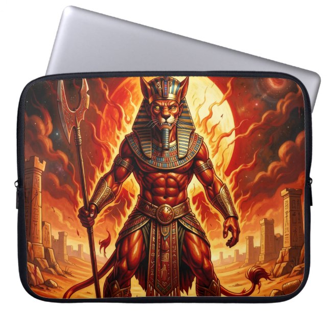 Sekhmet – Löwenköpfige Kriegsgöttin´1 ラップトップスリーブ (正面)