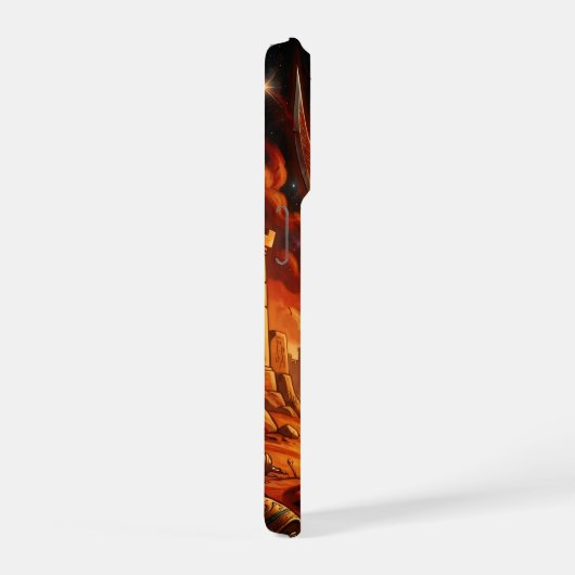 Sekhmet – Löwenköpfige Kriegsgöttin´1 iPhoneケース (右側面)