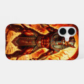 Sekhmet – Löwenköpfige Kriegsgöttin´1 iPhone 16ケース (裏面横)