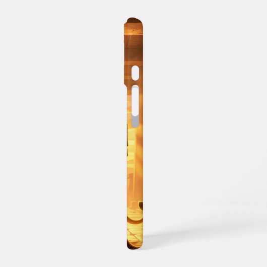 Sekhmet – Löwenköpfige Kriegsgöttin´2 iPhone 16ケース (左側面)