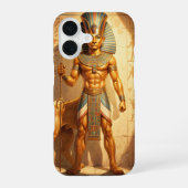 Sekhmet – Löwenköpfige Kriegsgöttin´3 iPhone 16ケース (裏面)