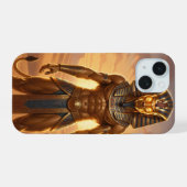 Sekhmet – Löwenköpfige Kriegsgöttin´4 iPhone 15ケース (裏面横)