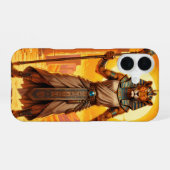 Sekhmet – Löwenköpfige Kriegsgöttin iPhone 16ケース (裏面横)