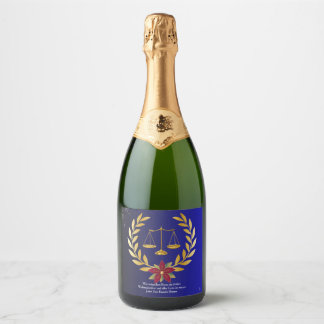 Sektflasche Weihnachtsgeschenk von Rechtsanwalt スパークリングワインラベル
