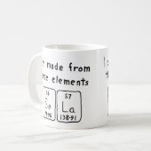 Sela定期テーブル名mag コーヒーマグカップ (正面左)