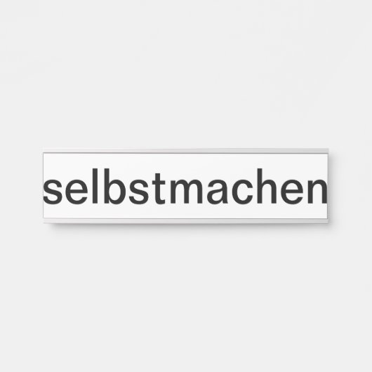 selber gestalten サインプレート (正面)