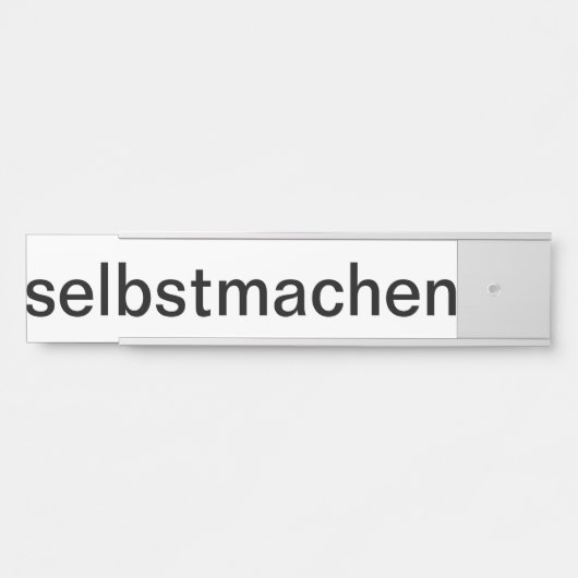 selber gestalten サインプレート (正面)