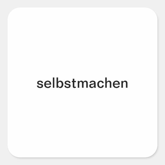 selber gestalten スクエアシール (正面)