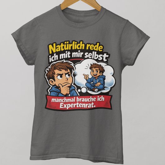 Selbstgespräch Humor Cartoon Tシャツ