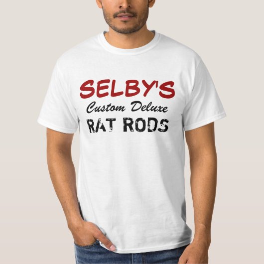 SELBYのカスタムなデラックスのラットの棒 Tシャツ (正面)