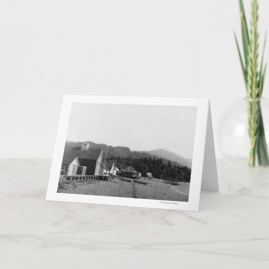 Seldoviaのアラスカの写真の町の眺め カード (正面)