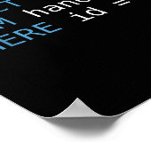 Select Finger From Hand Where Id = 3 Programmer Sq ポスター (角)