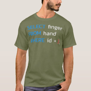 SELECT finger FROM hand WHERE ID 3 SQL Tシャツ