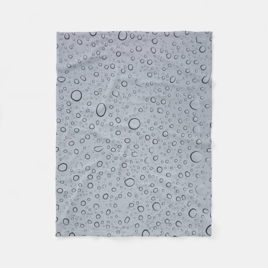 Selective focus photography of water droplets フリースブランケット (正面)
