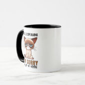 Selective Hearing Cat Mug – 皮肉おもしろい引用文 マグカップ (正面左)