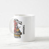 Selective Hearing Cat Mug | Funny Rooster コーヒーマグカップ (正面左)