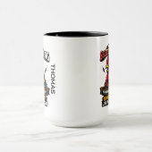 Selective Hearing Cat Mug | Funny Rooster マグカップ (中央)