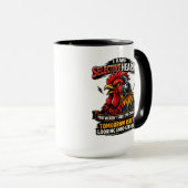 Selective Hearing Cat Mug | Funny Rooster マグカップ (正面右)