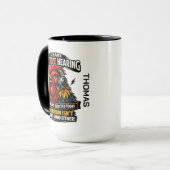 Selective Hearing Cat Mug | Funny Rooster マグカップ (正面左)