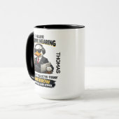 Selective Hearing duck Mug | Funny Coworker マグカップ (正面左)