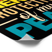 Selective With My Energy Protective Of My Peace ポスター (角)