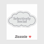 Selectively Social - Relatable Cloud Sticker シール (シート)