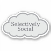 Selectively Social - Relatable Cloud Sticker シール (正面)