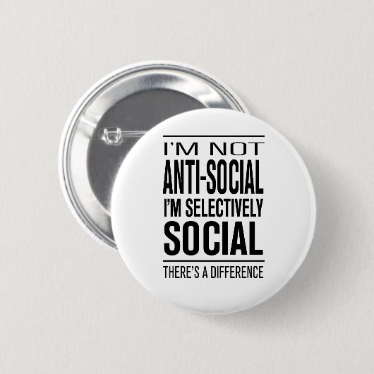 SelectivelySocial 缶バッジ (正面&裏面)