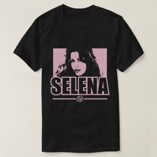Selena Quintanilla - Selena Pink Block Pullover Ho Tシャツ (デザイン正面)