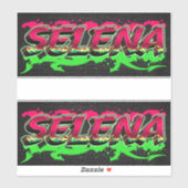 Selena Vorname Name Graffiti Aufkleber Sticker シール (シート)