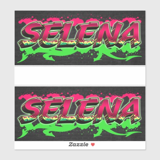 Selena Vorname Name Graffiti Aufkleber Sticker シール (シート)