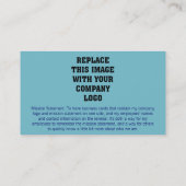 Selene Blue Mission Statementビジネスカード 名刺 (裏面)