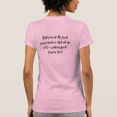 Self 気に読 The Bible Psalm 51:12 Script Pink Tシャツ (裏面)