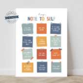 Self 18"X24"へのメモ ポスター