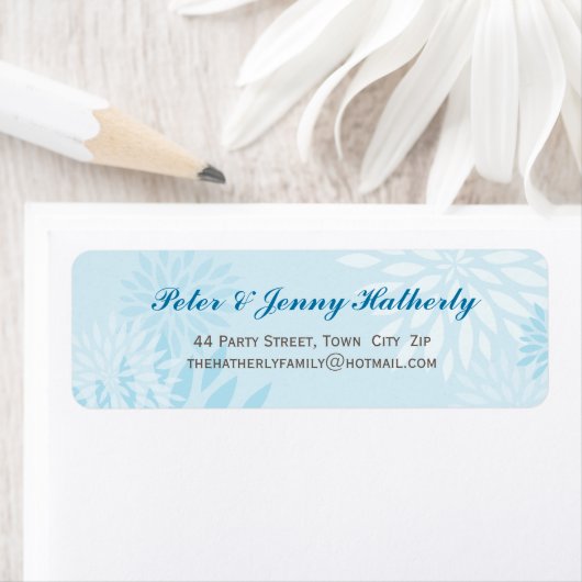 SELF-ADDRESSED LABELS :: モダン dahlia 4 L ラベル (インサイチュ)