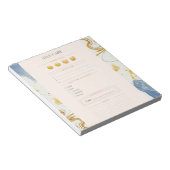 Self Care blush pink Planner gold luxury watercolo ノートパッド (アングル)