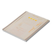 Self Care classic Planner gold luxury watercolo ノートパッド (回転)