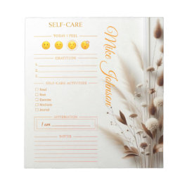 Self Care classic Planner gold luxury watercolor  ノートパッド