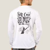"Self Care is Not Selfish" Inspirational Graphic  トライブレンドＴシャツ (背面)